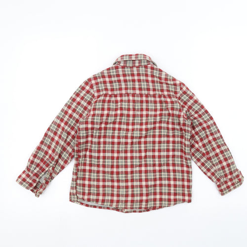 ZA-boy Boys Red   Basic Button-Up Size 5 Years