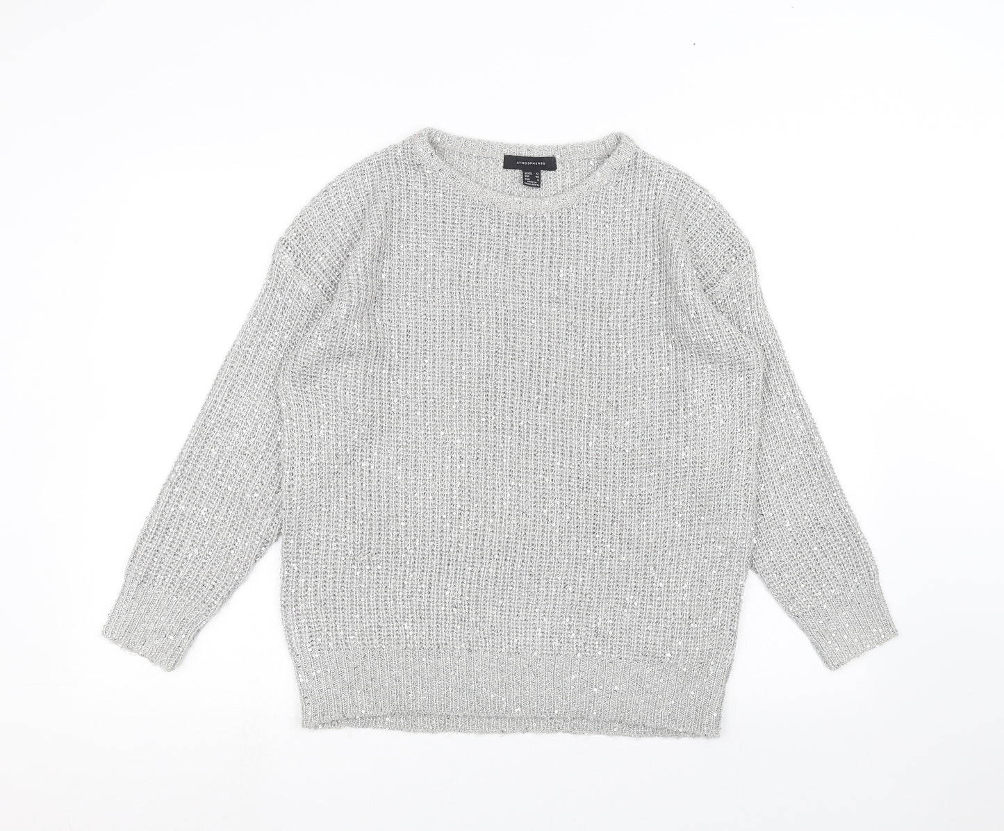 Atmosphere Womens Silver   Pullover Jumper Size L