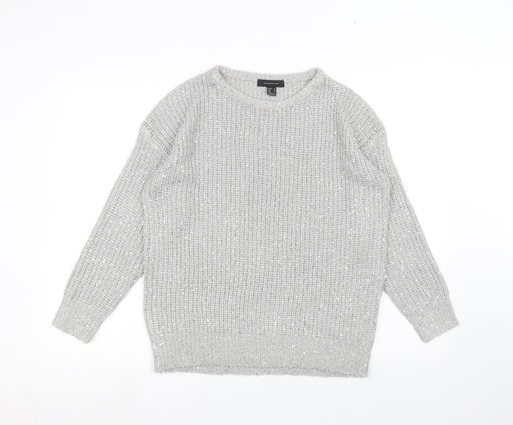 Atmosphere Womens Silver   Pullover Jumper Size L