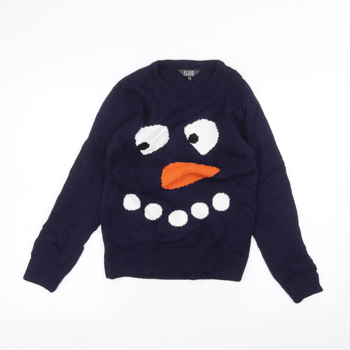 Fluid Boys Blue   Pullover Jumper Size 7-8 Years