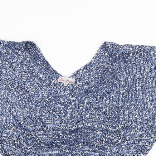 Be beau Womens Blue   Basic Blouse Size 10