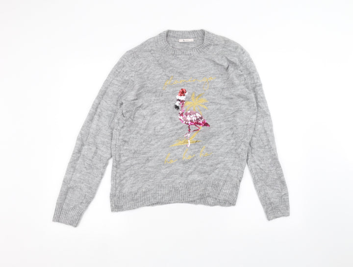 TU Womens Grey   Pullover Jumper Size 12