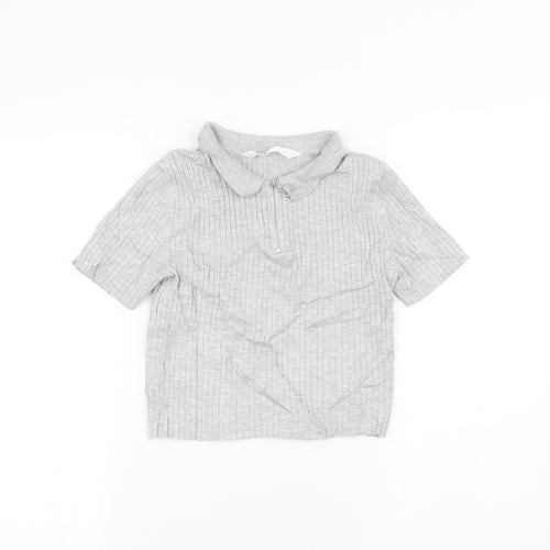 H&M Girls Grey   Basic T-Shirt Size 11-12 Years