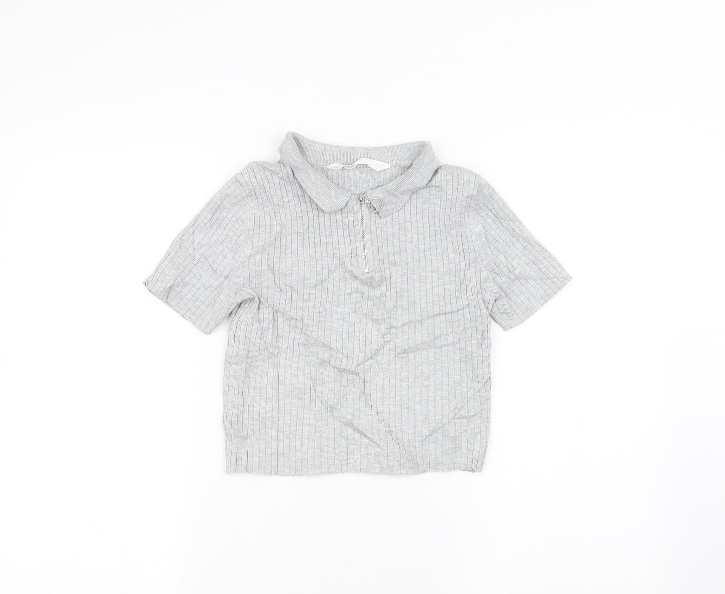 H&M Girls Grey   Basic T-Shirt Size 11-12 Years