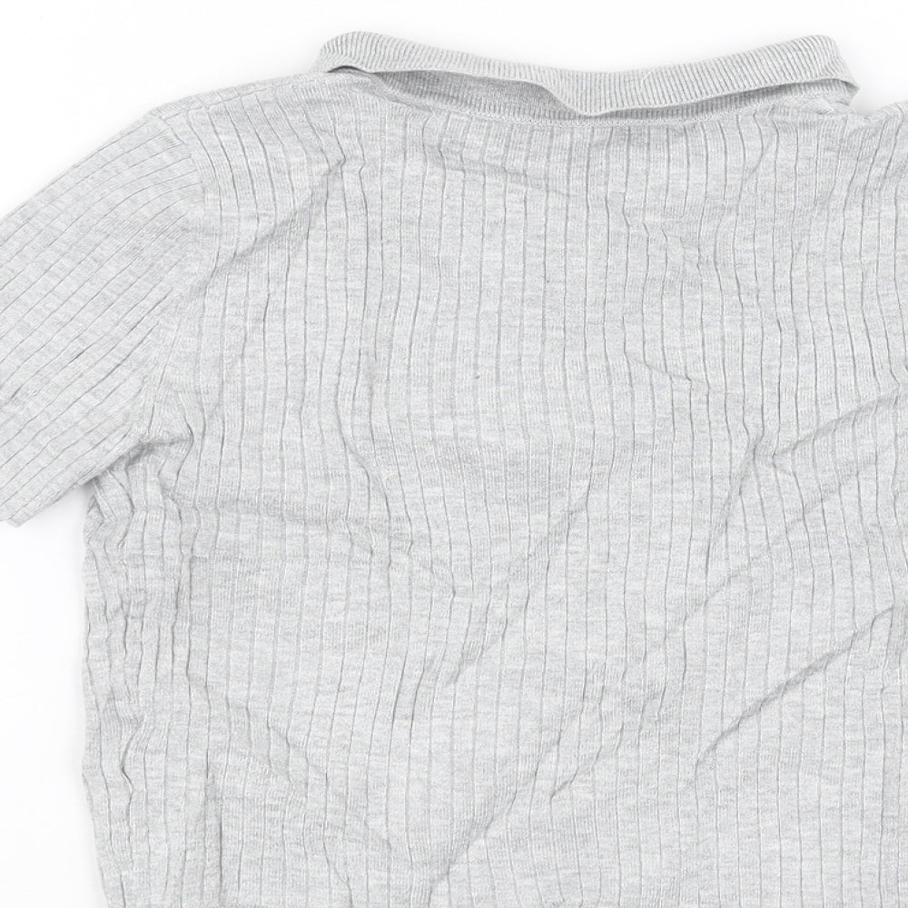 H&M Girls Grey   Basic T-Shirt Size 11-12 Years