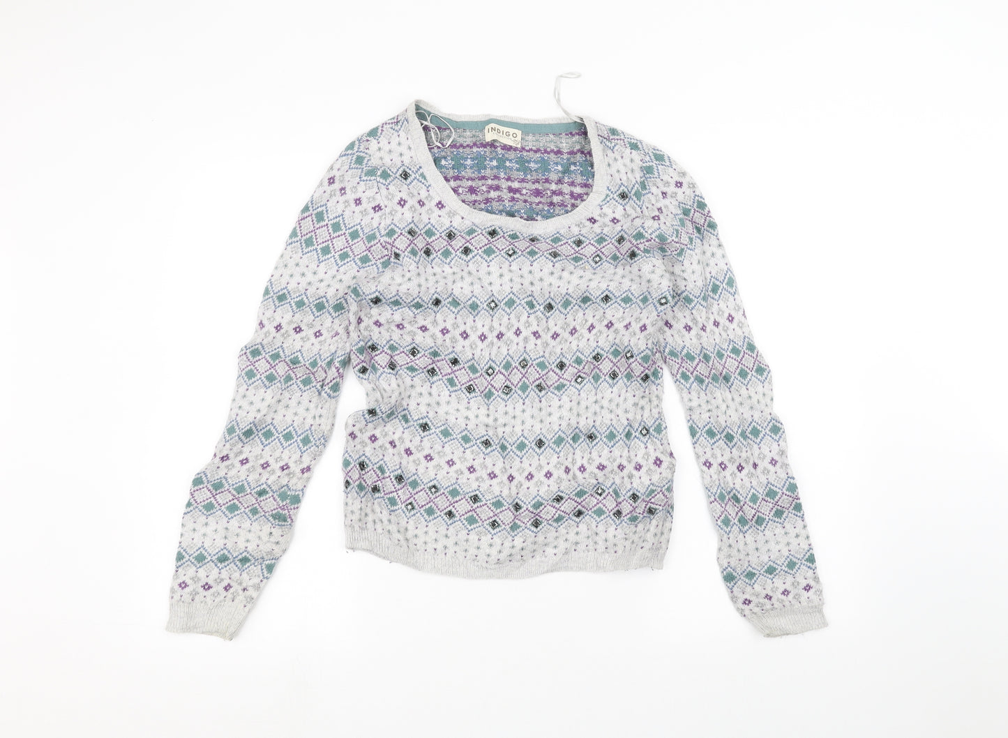 Marks and Spencer Womens Grey   Pullover Jumper Size 8