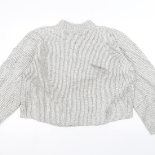 H&M Womens Grey   Pullover Jumper Size M