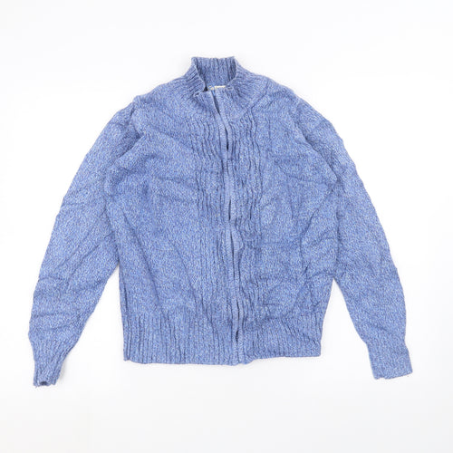 EWM Womens Blue   Full Zip Jumper Size M