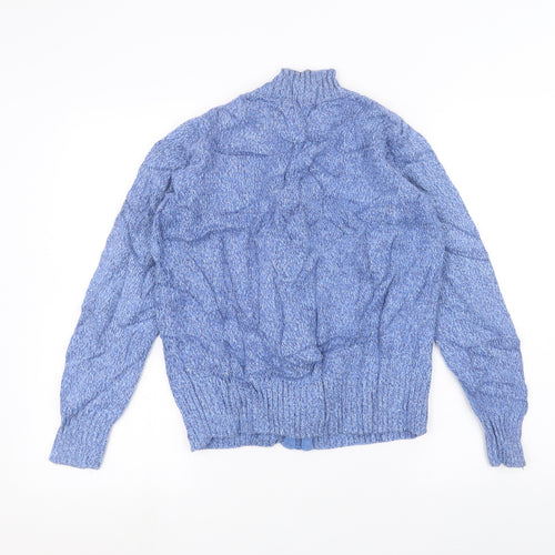 EWM Womens Blue   Full Zip Jumper Size M