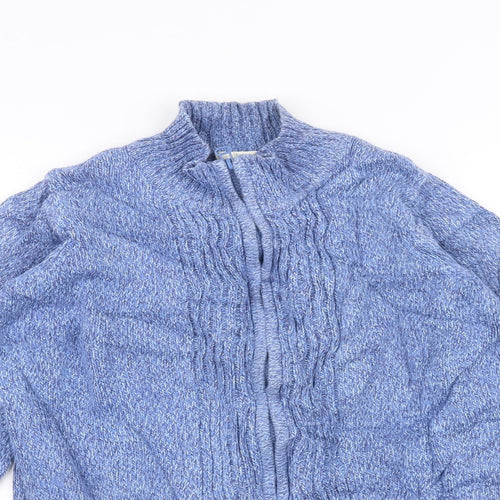 EWM Womens Blue   Full Zip Jumper Size M