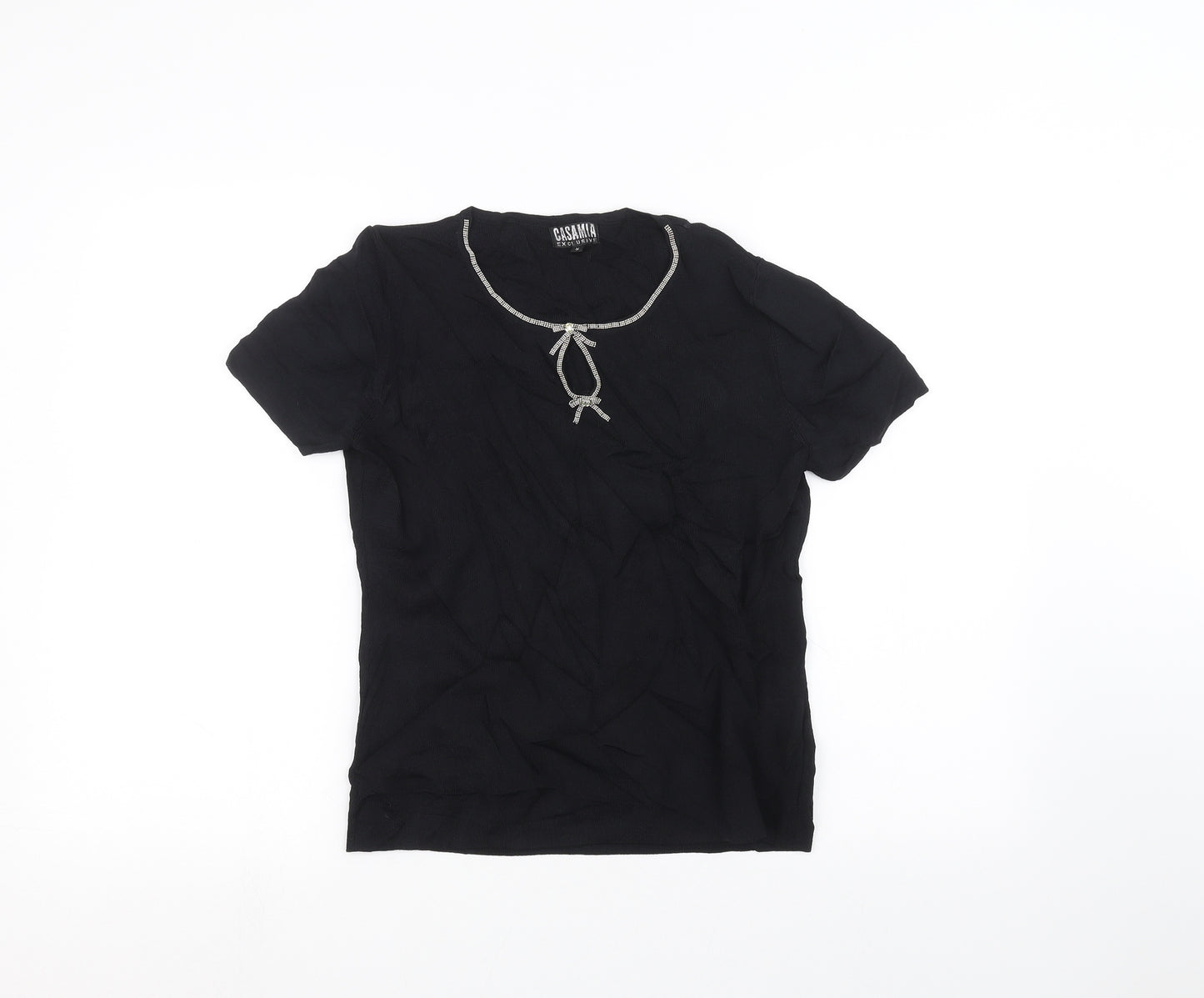 casamia Womens Black   Basic T-Shirt Size S
