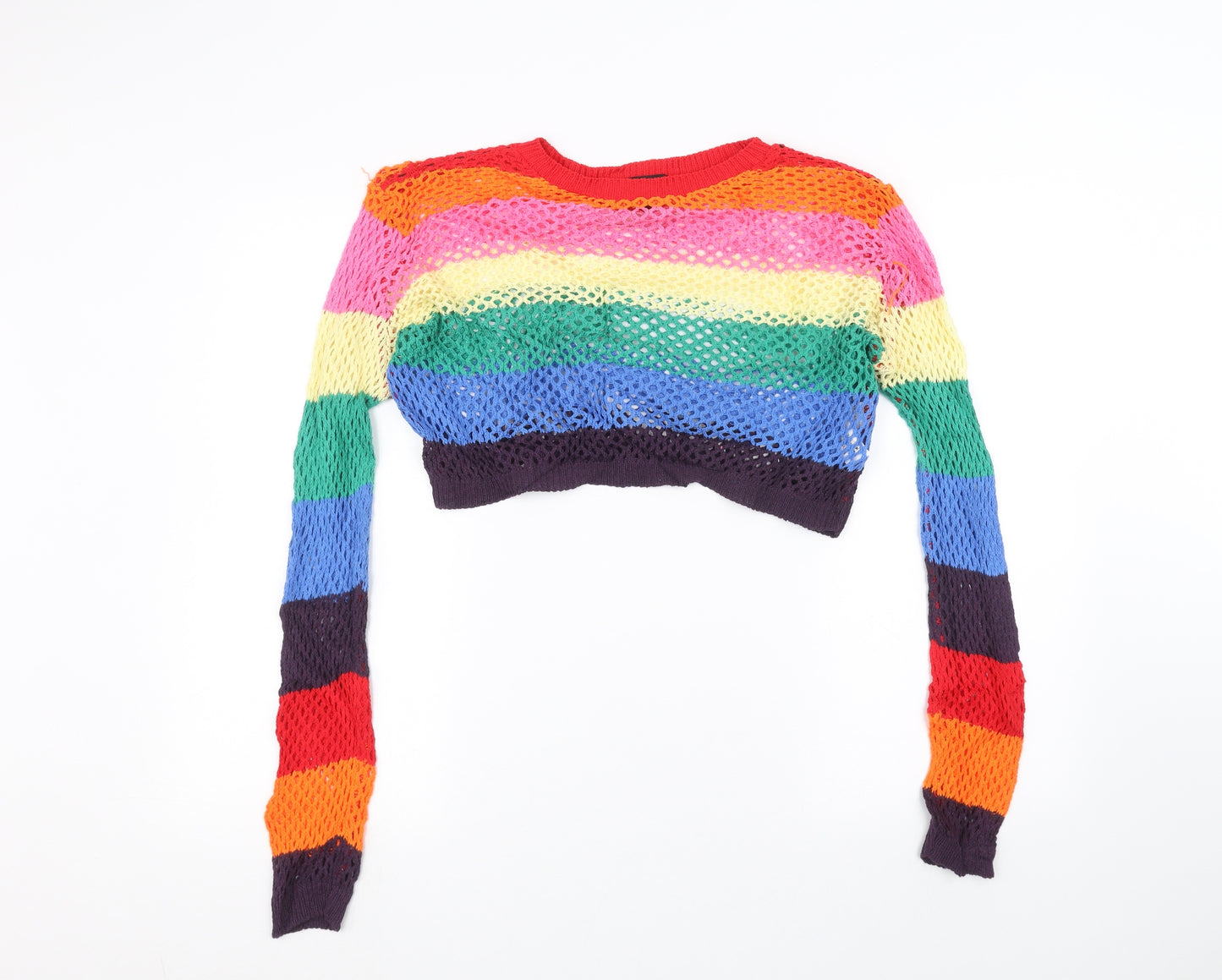 New Look Womens Multicoloured Striped  Pullover Jumper Size L