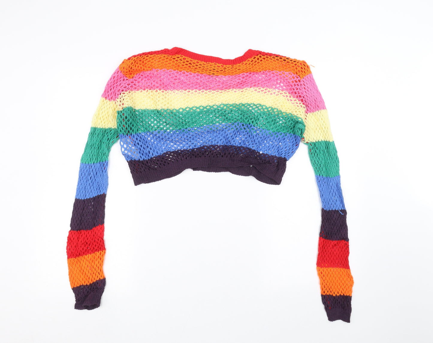 New Look Womens Multicoloured Striped  Pullover Jumper Size L