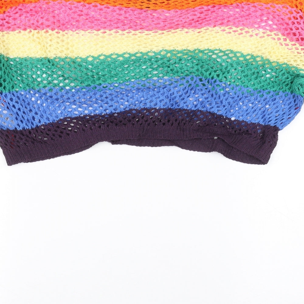 New Look Womens Multicoloured Striped  Pullover Jumper Size L