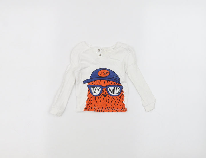 Joe Fresh Baby White Basic T-Shirt Size 3-6 Months