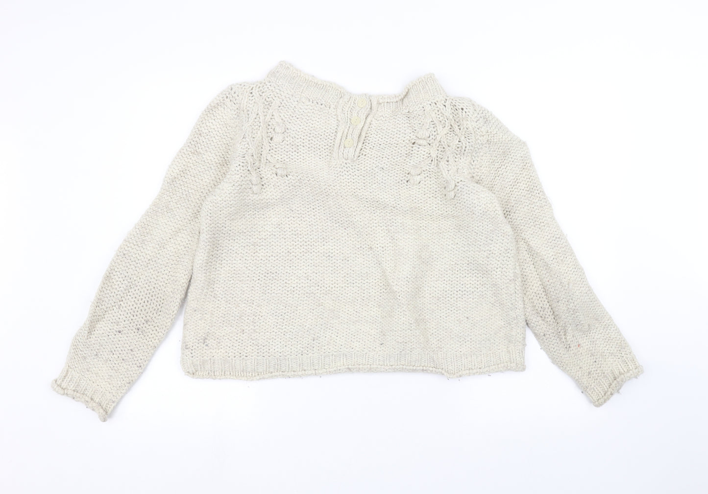 Marks and Spencer Womens White   Pullover Jumper Size 12