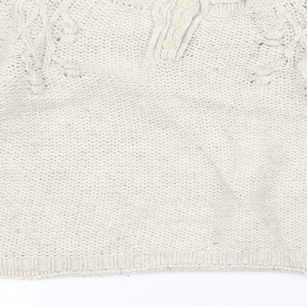 Marks and Spencer Womens White   Pullover Jumper Size 12