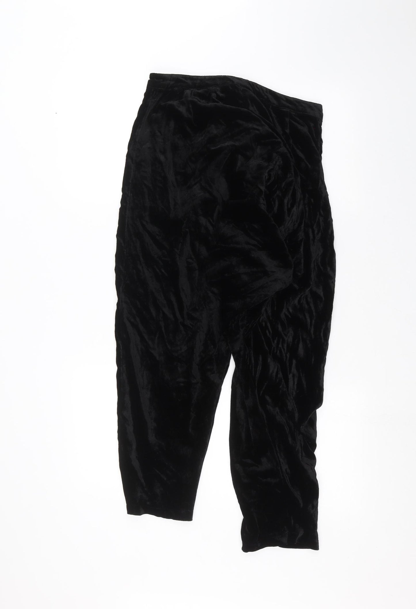 H&M Womens Black   Trousers  Size 10 L22 in