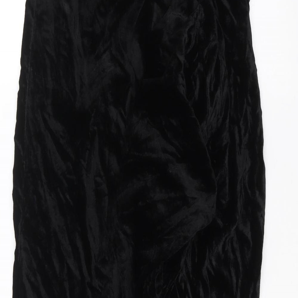 H&M Womens Black   Trousers  Size 10 L22 in