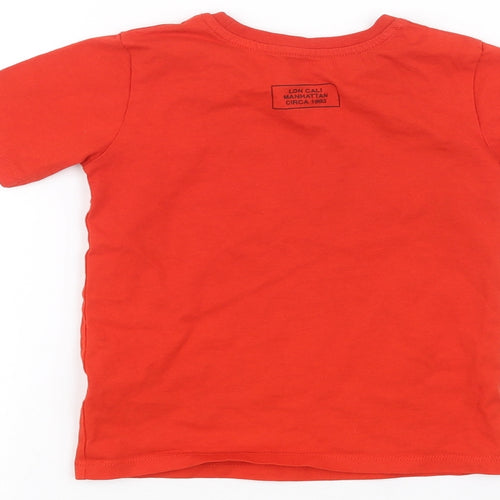 River Island Girls Red   Basic T-Shirt Size 2-3 Years