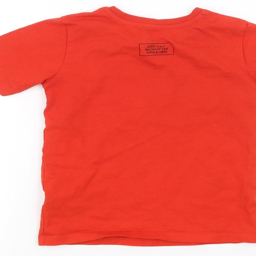 River Island Girls Red   Basic T-Shirt Size 2-3 Years