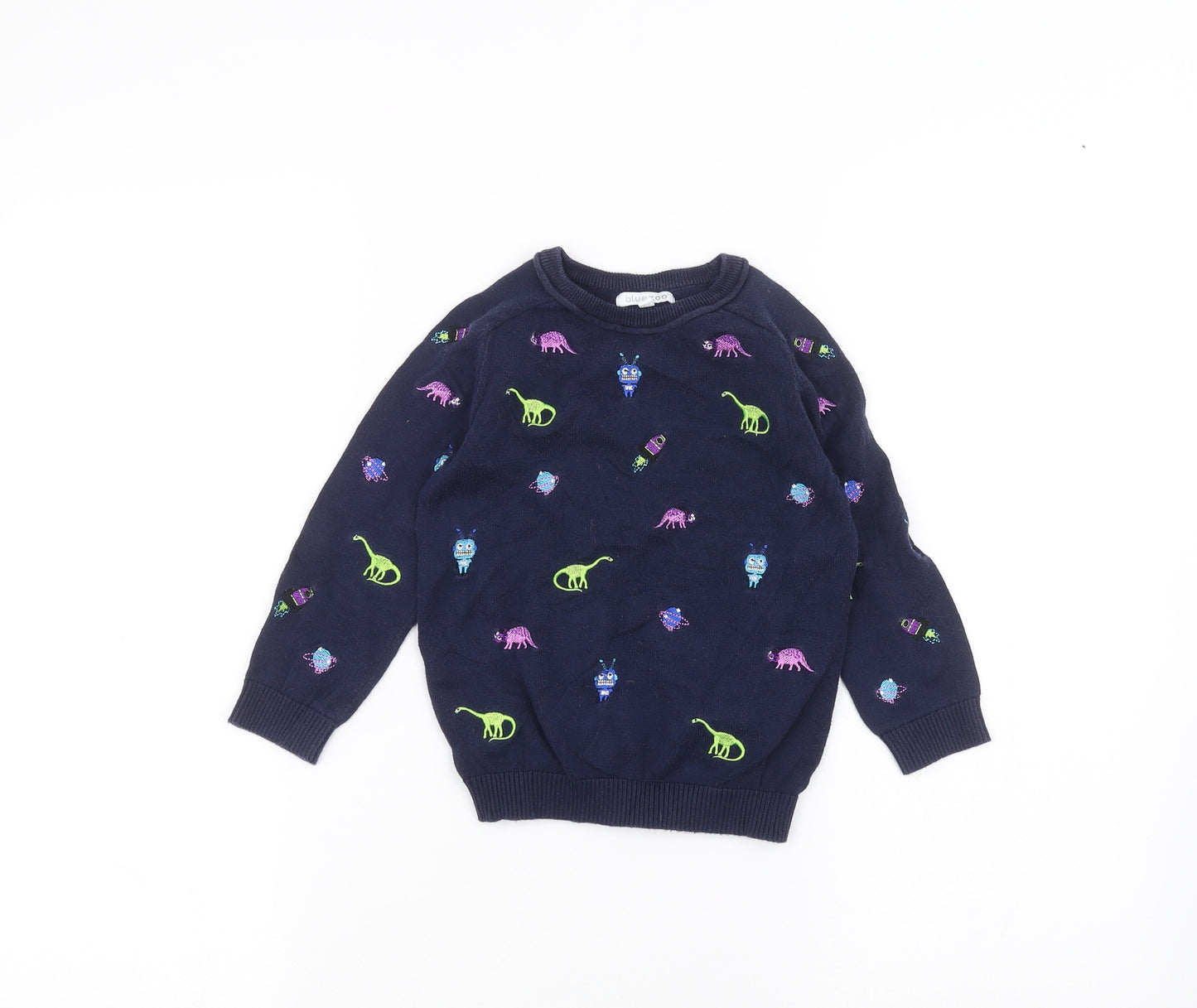 Blue Zoo Boys Blue   Pullover Jumper Size 3-4 Years