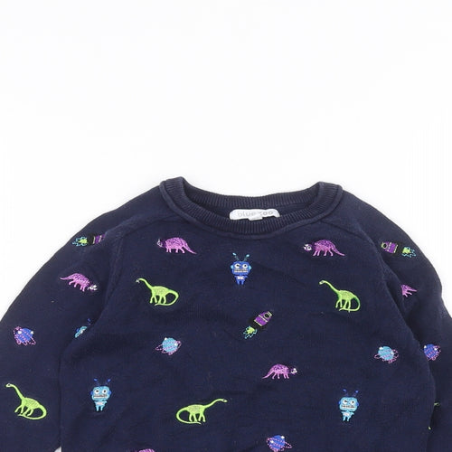 Blue Zoo Boys Blue   Pullover Jumper Size 3-4 Years