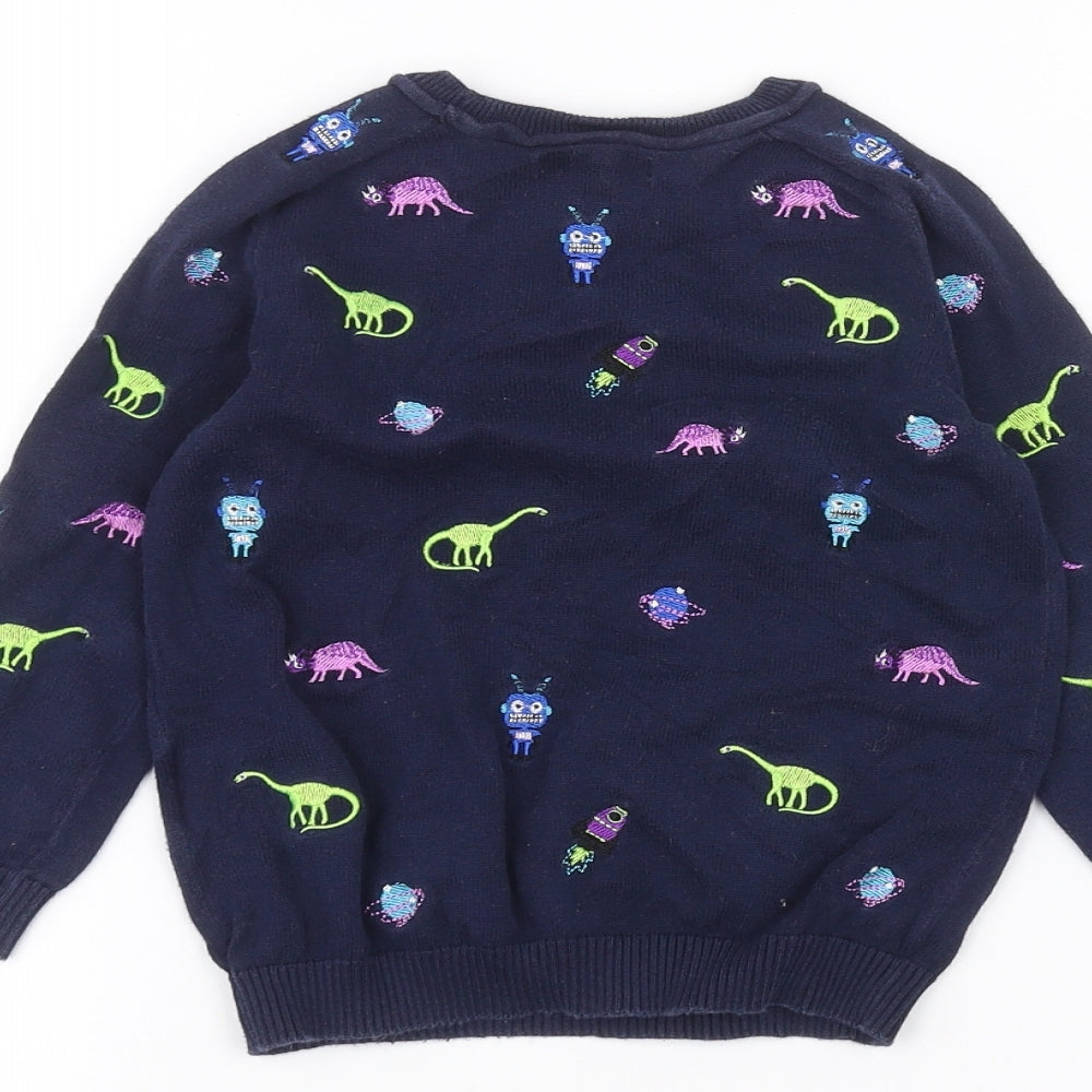 Blue Zoo Boys Blue   Pullover Jumper Size 3-4 Years