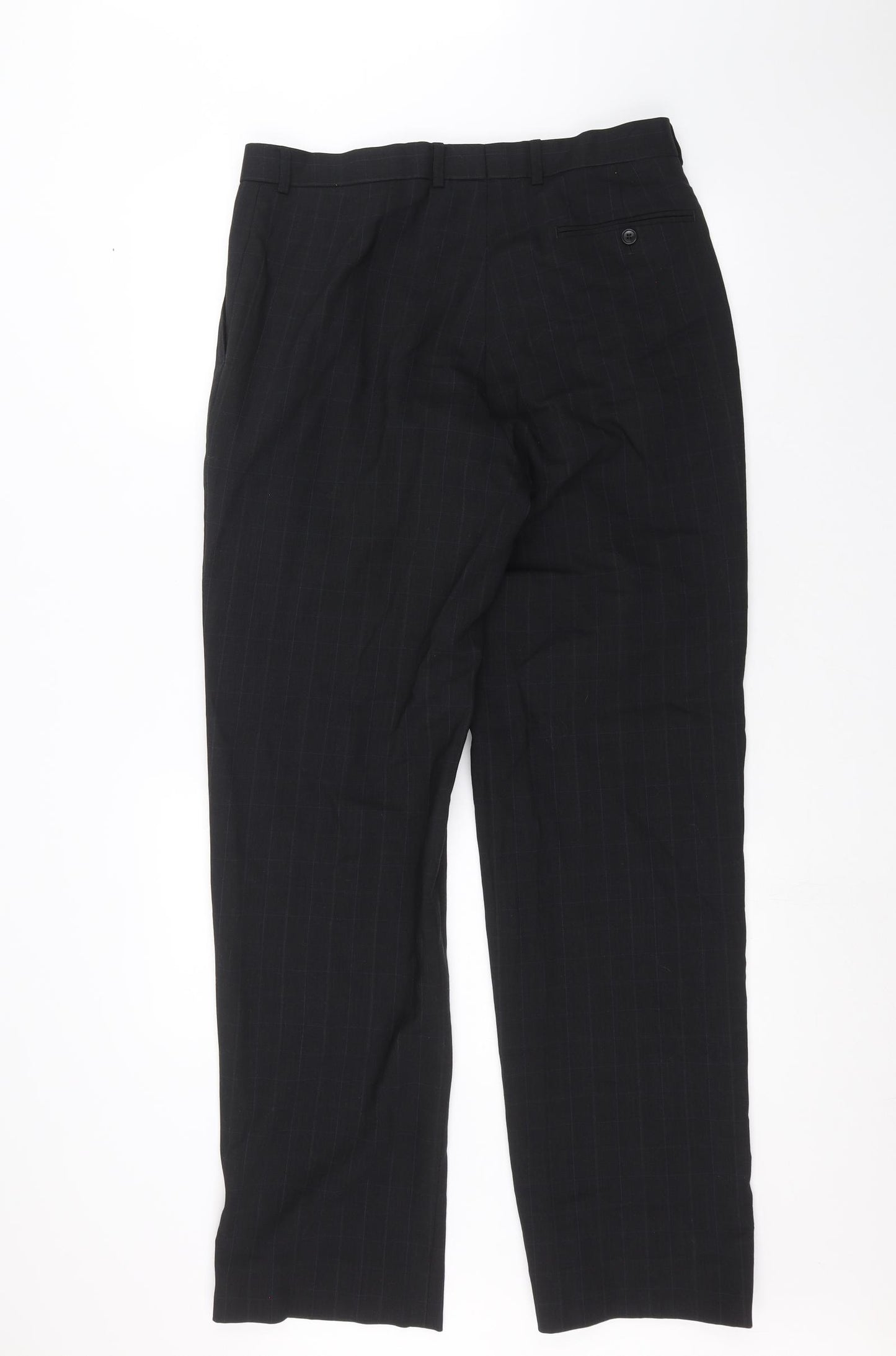 Marks and Spencer Mens Black   Trousers  Size 34 in L33 in