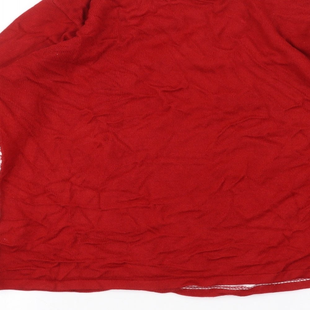 BM Womens Red   Pullover Jumper Size M