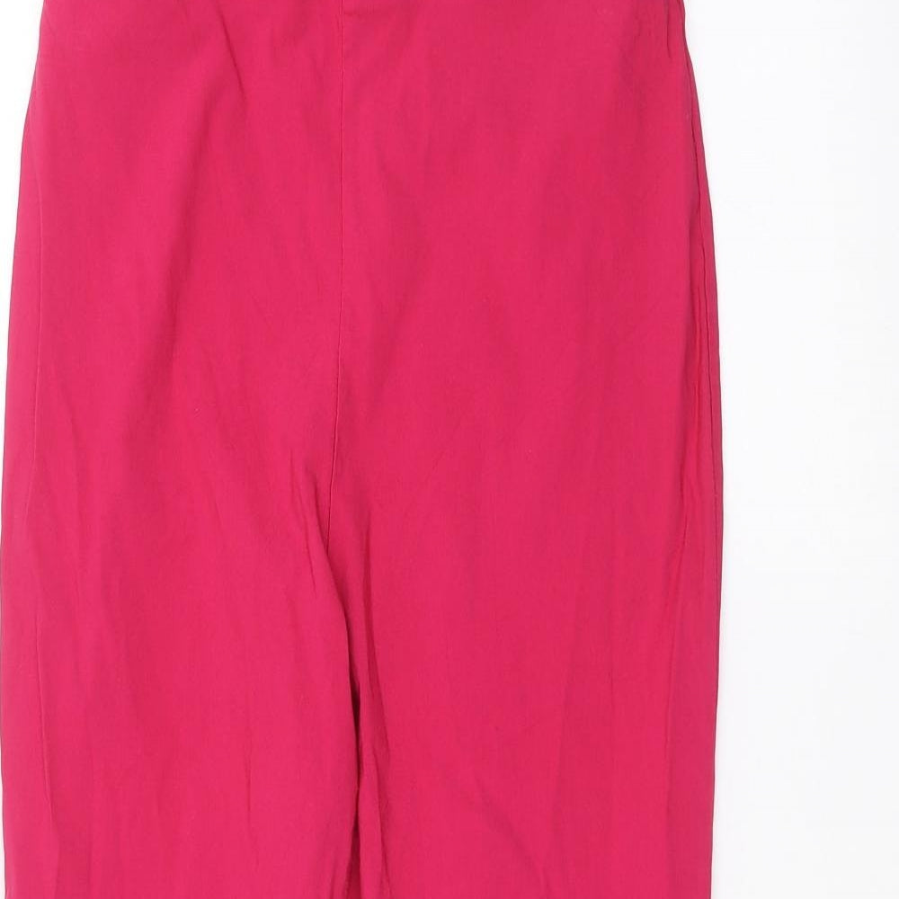 Roman Womens Pink   Cropped Trousers Size 14 L20 in
