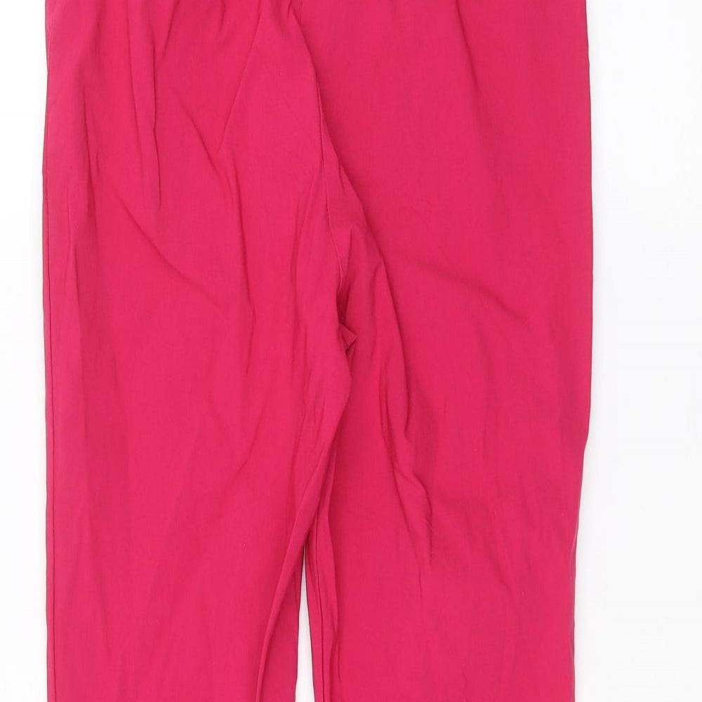 Roman Womens Pink   Cropped Trousers Size 14 L20 in