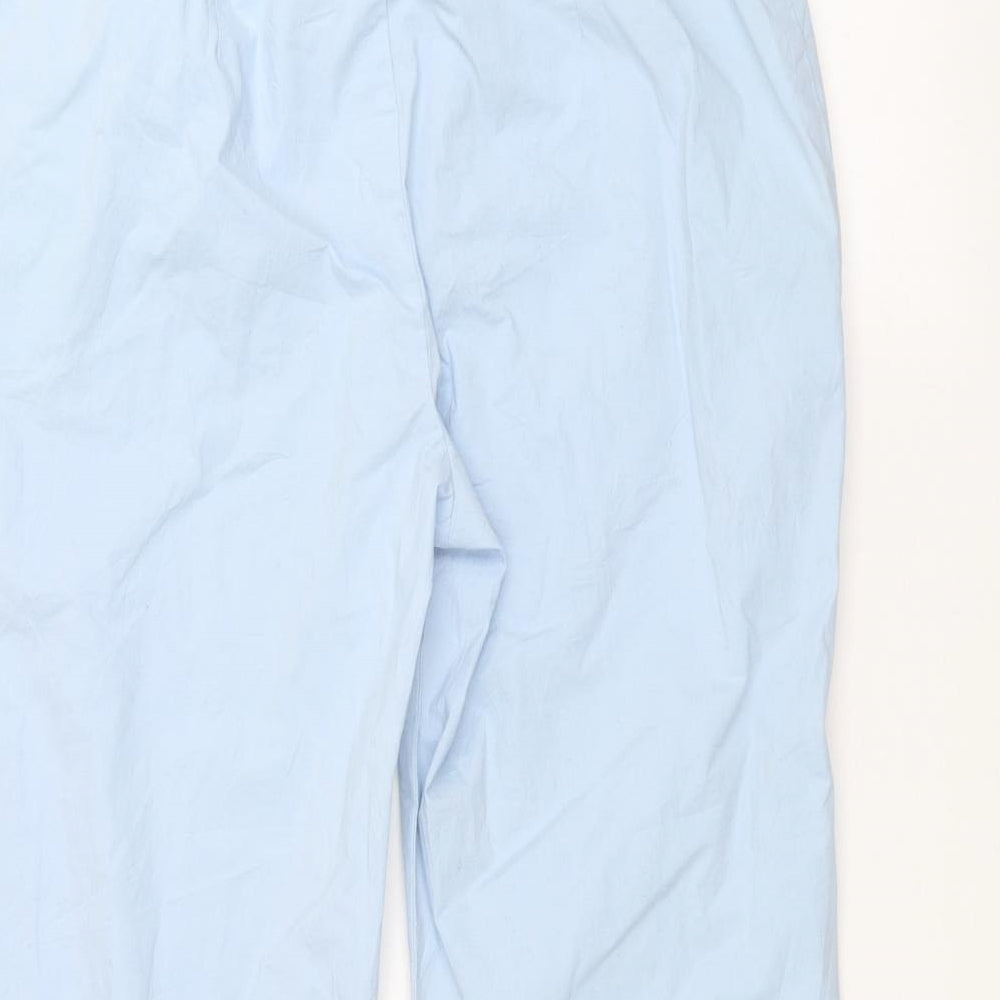 Marks and Spencer Womens Blue   Cropped Trousers Size 16 L20 in