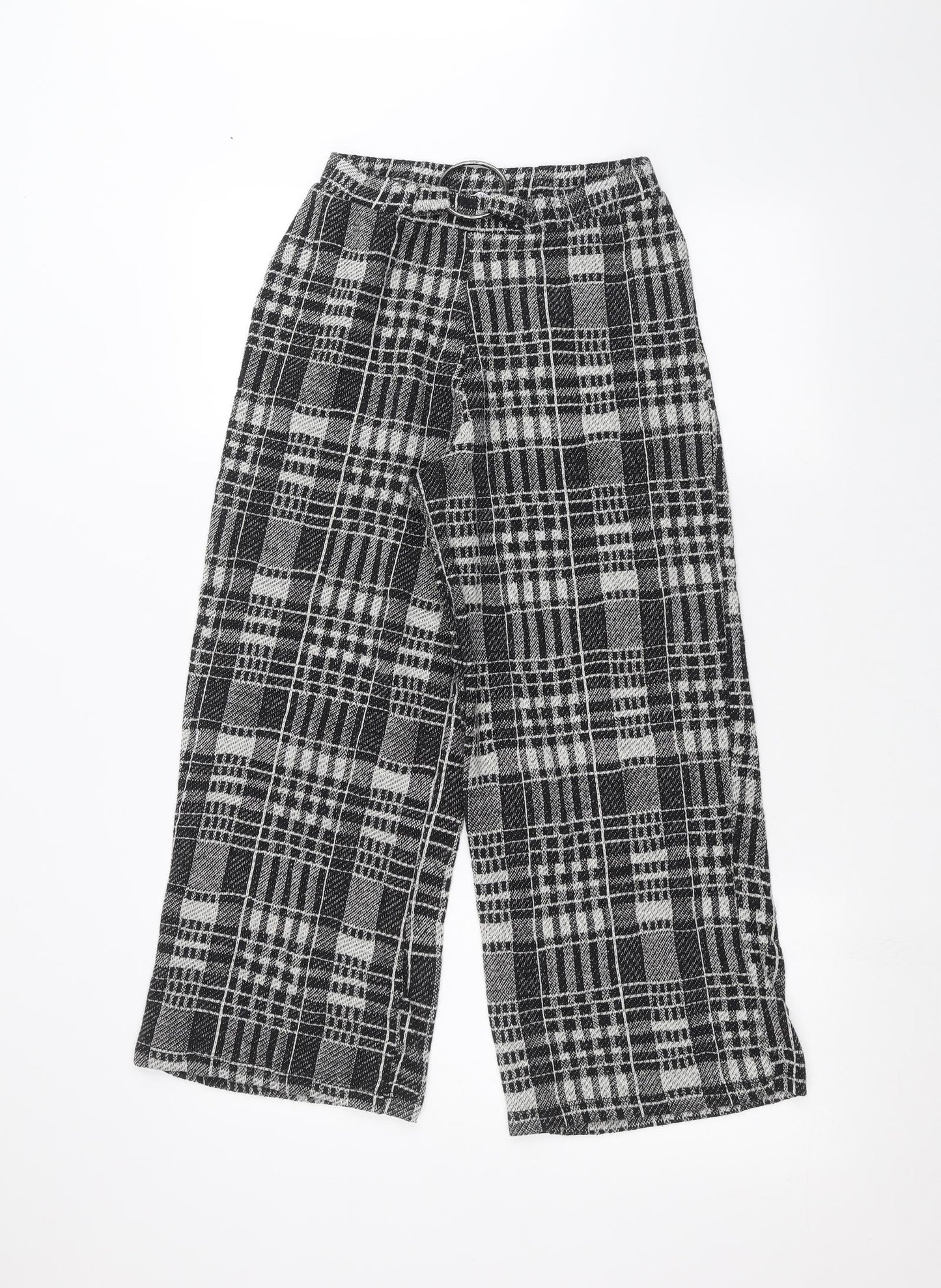 Zara Womens Black   Cropped Trousers Size M L21 in