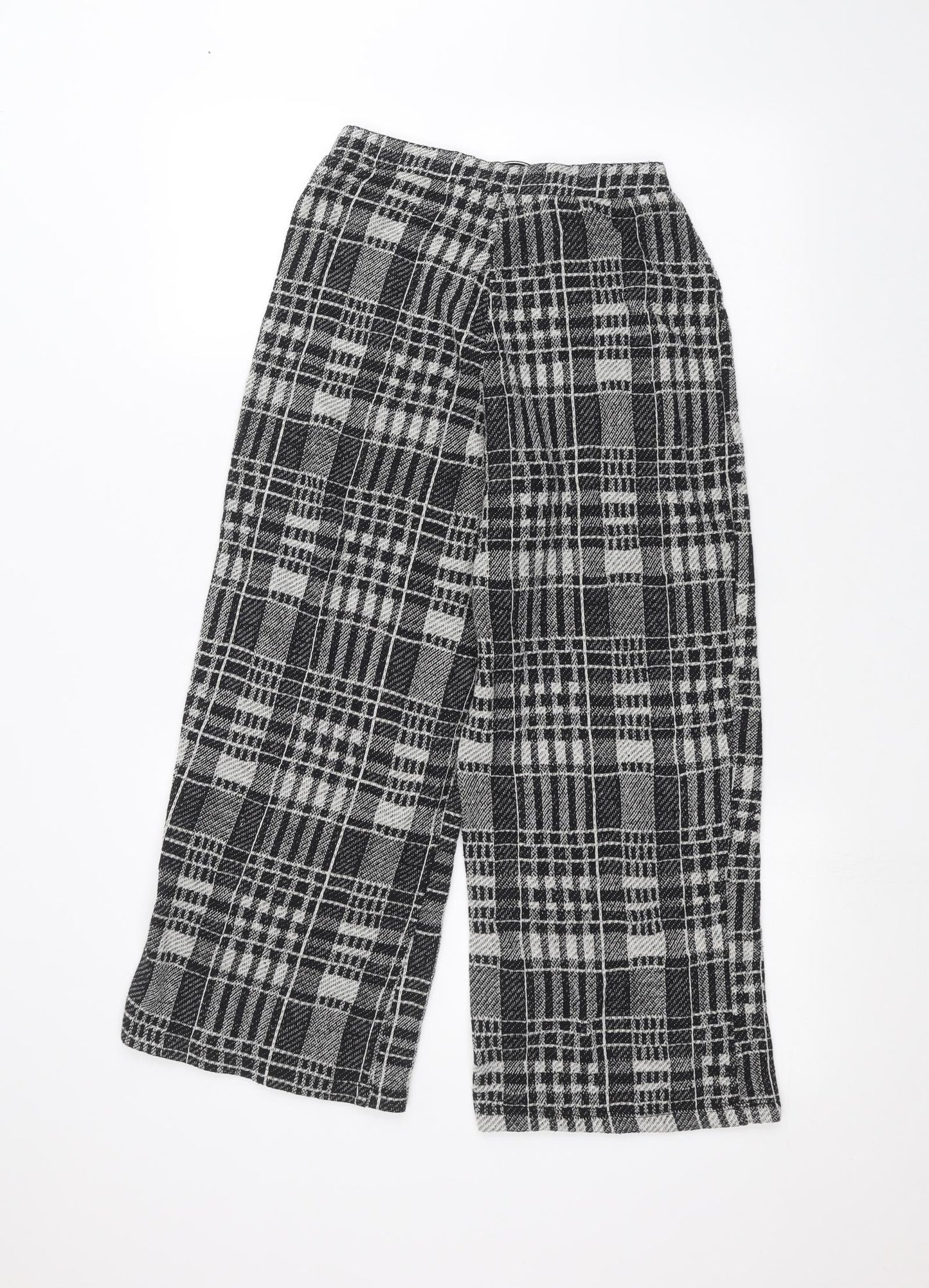 Zara Womens Black   Cropped Trousers Size M L21 in