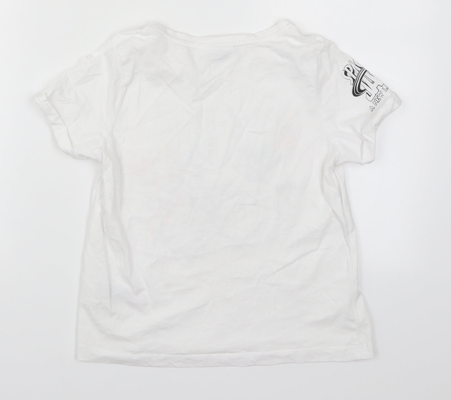 Preworn Boys White   Basic T-Shirt Size 9-10 Years  - Space Jam Tune Squad