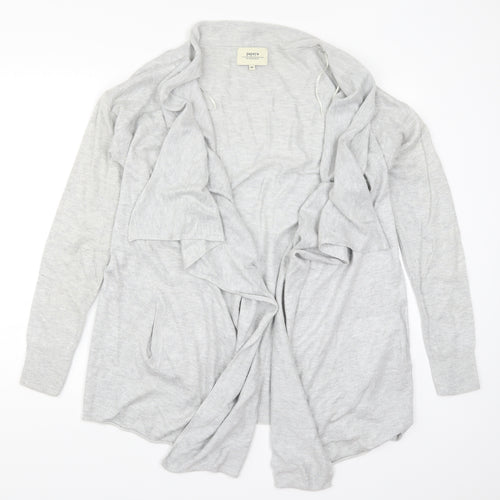 Papaya Womens Grey  Knit Cardigan Jumper Size M