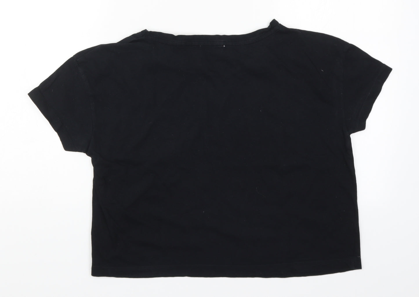 New Look Womens Black Solid  Top Pyjama Top Size M  - I Prefer My Espresso in a Martini