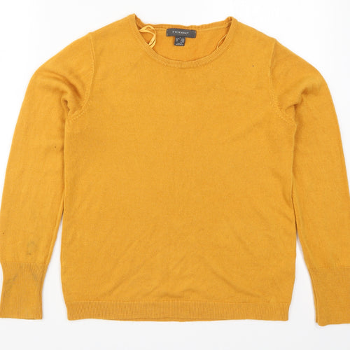 Primark Womens Orange  Knit Pullover Jumper Size 10