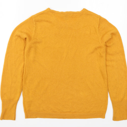 Primark Womens Orange  Knit Pullover Jumper Size 10