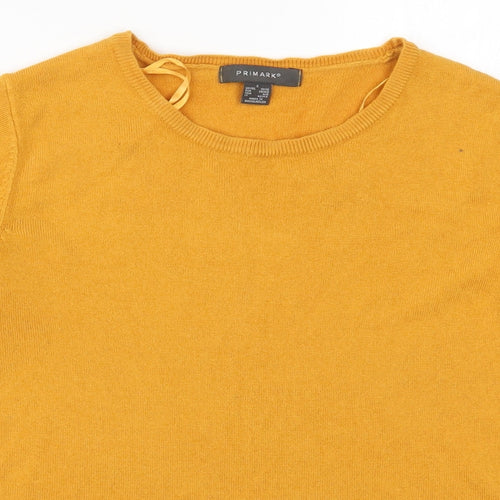 Primark Womens Orange  Knit Pullover Jumper Size 10
