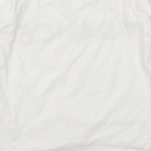 Preworn Girls White   Basic T-Shirt Size 8 Years  - Dance