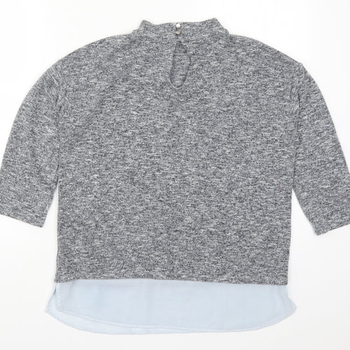F&F Womens Grey   Basic T-Shirt Size 10