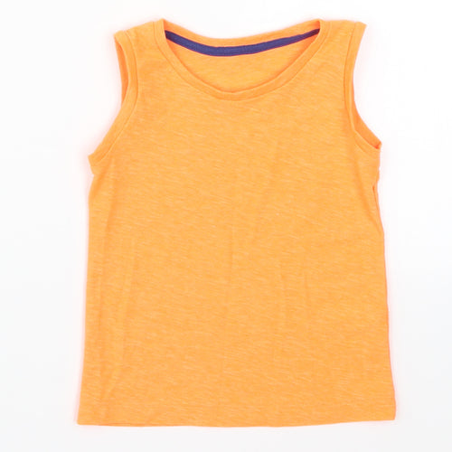 Matalan Boys Orange   Basic Tank Size 2-3 Years