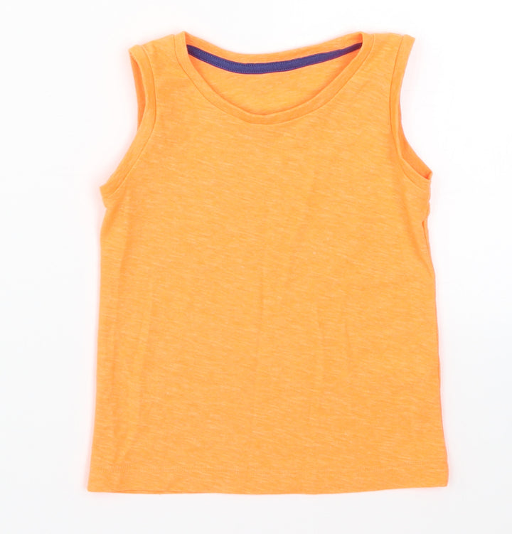 Matalan Boys Orange   Basic Tank Size 2-3 Years