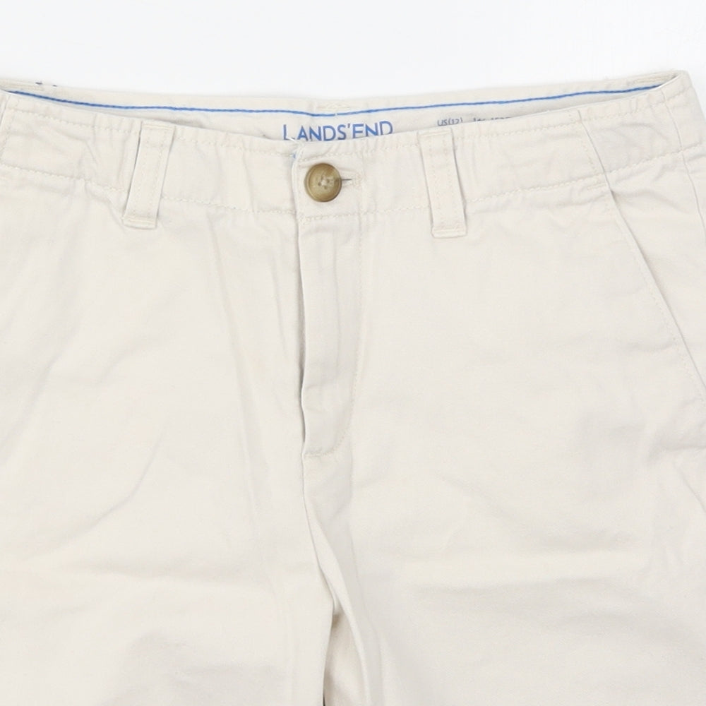 Lands End Boys Beige   Bermuda Shorts Size 10-11 Years