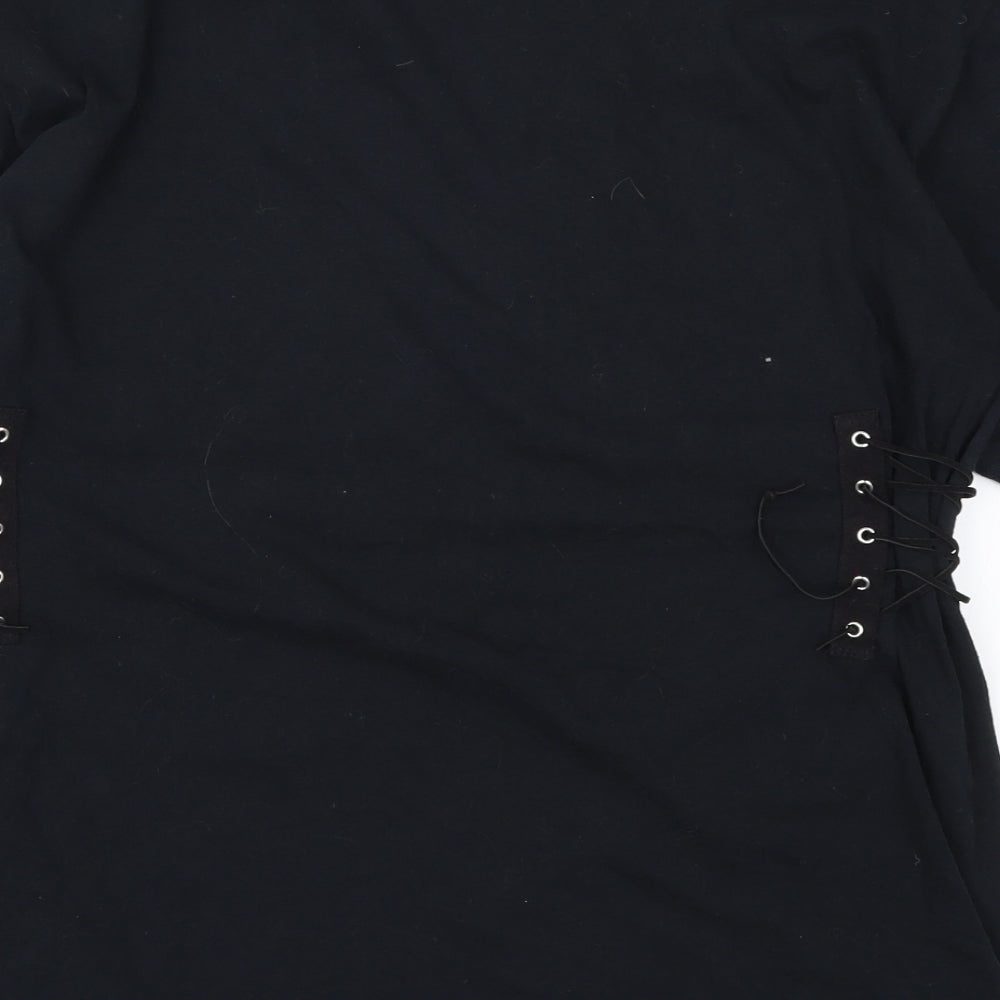 Milk It Womens Black   Basic T-Shirt Size S  - Problem Solved