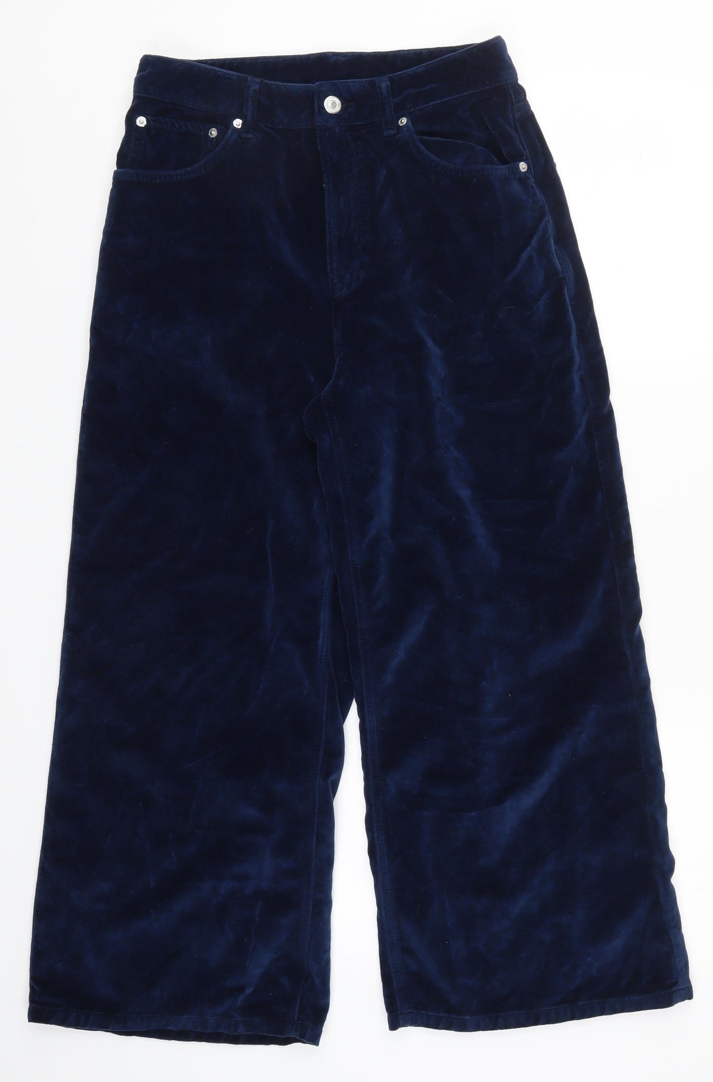 Preworn Womens Blue   Cropped Trousers Size 28 in L24 in