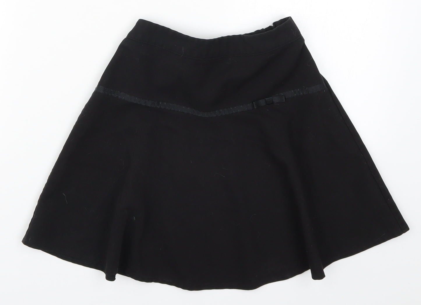 George Girls Black   Skater Skirt Size 7-8 Years