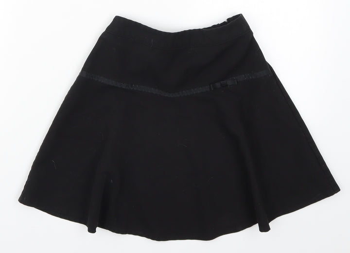 George Girls Black   Skater Skirt Size 7-8 Years
